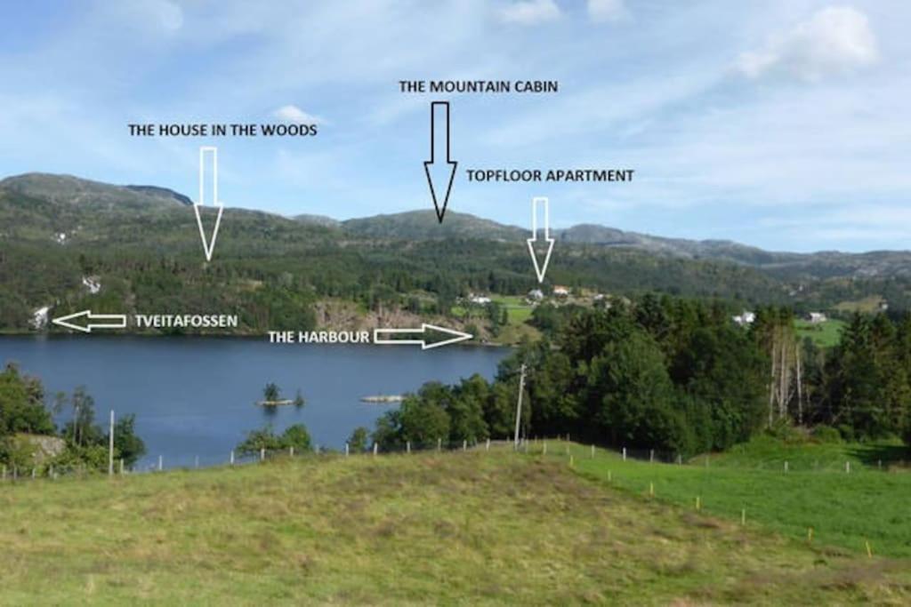Topfloor Apartment Separate Entranc Nice View Stord Fitjar Eksteriør billede